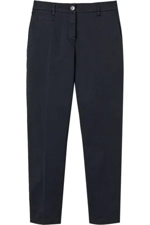 Twin-Set Femme, Pantalons, Bleu, Taille: 36 FR Pantalon Style Chino