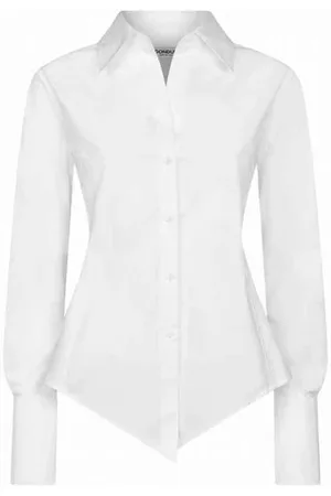 Dondup Femme, Blouses et Chemises, Blanc, Taille: 38 FR Chemise Élégante Coupe Slim
