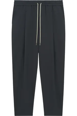 Drôle de Monsieur Homme, Pantalons, Gris, Taille: M Pantalon Plissé Court