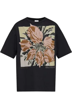 DRIES VAN NOTEN Homme, Tops, Noir, Taille: L T-Shirt Col Rond
