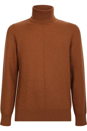 LARDINI Homme, Pulls, Brun, Taille: M Col roulé à col montant
