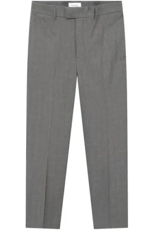 Les Deux Homme, Pantalons, Gris, Taille: W30 Pantalon de Costume Raimond