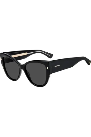 Dsquared2 Femme, Accessoires, Noir, Taille: ONE Size Lunettes de soleil Noir/Gris