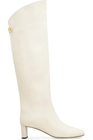 Maison Skorpios Femme, Chaussures, , Taille: 36 EU Bottes en Cuir Bout Rond