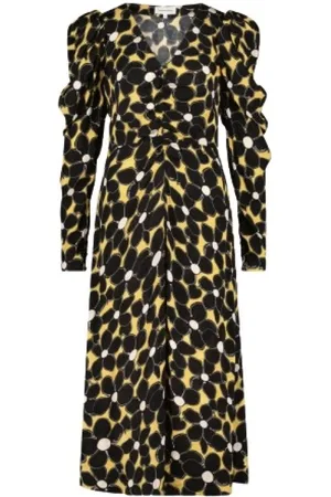 Fabienne Chapot Femme, Robes, Noir, Taille: 42 FR Longue Robe Jacquard Florale