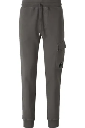 C.P. Company Homme, Pantalons, Gris, Taille: S Pantalon de survêtement en molleton teint avec poche cargo