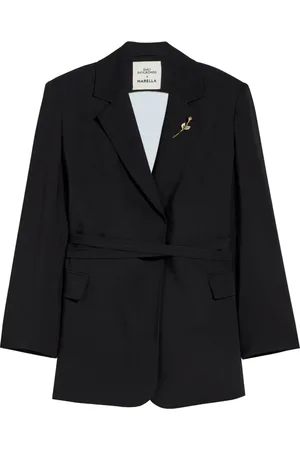 MARELLA Femme, Vestes, Noir, Taille: 38 FR Blazer Découpé