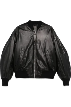 The Attico Femme, Vestes, Noir, Taille: 38 FR Blouson Bomber Zippé