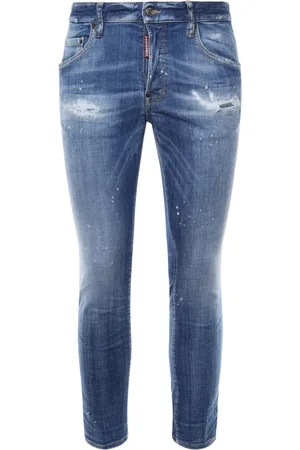 Dsquared2 Homme, Jeans, Bleu, Taille: 2XL Pantalon en Denim Bleu 5 Poches