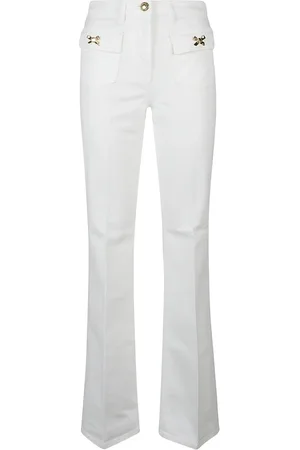 Elisabetta Franchi Femme, Jeans, Blanc, Taille: W26 Jean en denim classique