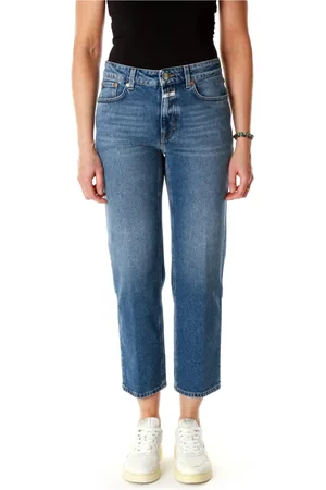 Closed Femme, Jeans, Bleu, Taille: 32 FR L32 Jean Droit Court