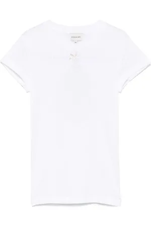 Herskind Femme, Tops, Blanc, Taille: 36 FR T-shirt Blanc Détail
