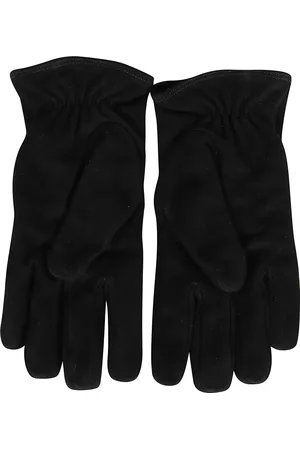 LARDINI Homme, Accessoires, Noir, Taille: M Gants en Cuir Intérieur Cachemire et Daim