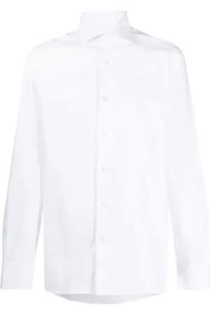 Ermenegildo Zegna Homme, Chemises, Blanc, Taille: 5XL Chemise habillée en coton Fabriquée en Italie