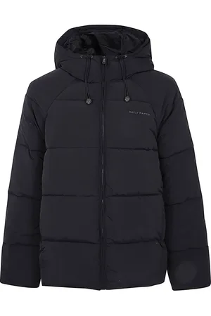 Daily paper Homme, Vestes, Noir, Taille: S Doudoune Noire Relax Coupe Décontractée