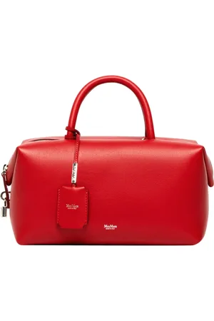 Max Mara Femme, Sacs, Rouge, Taille: ONE Size Sac à main en cuir Medium