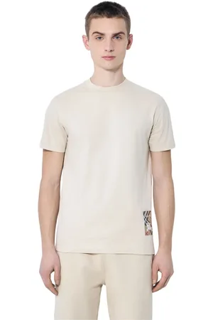 Burberry Homme, Tops, , Taille: XL T-shirt ras du cou avec patch logo