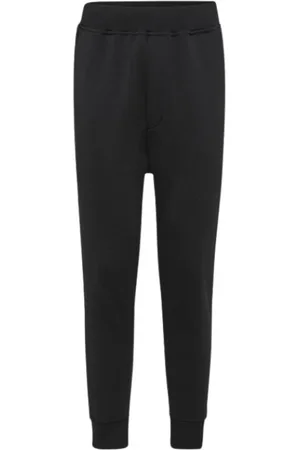 Dsquared2 Homme, Pantalons, Noir, Taille: L Ibra Pantalons de survêtement Logo Feuille d`Érable