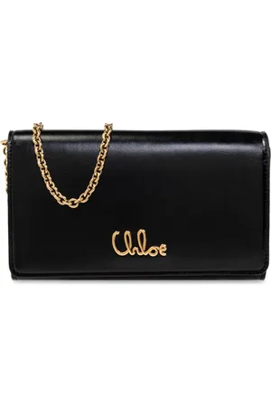 Chloé Femme, Accessoires, Noir, Taille: ONE Size Wallet on chain Iconic