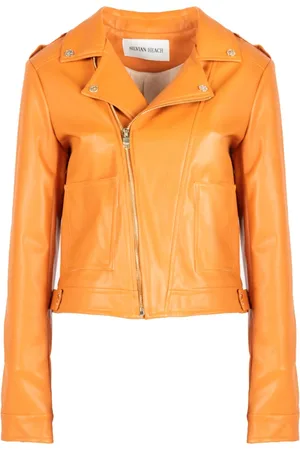 Silvian Heach Femme, Vestes, , Taille: 42 FR Veste en Cuir Ajustée
