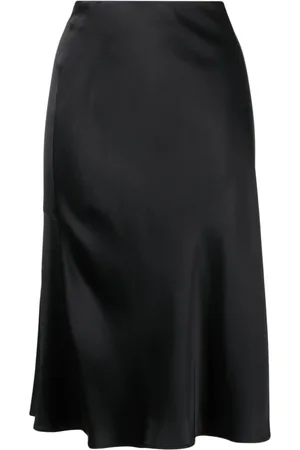 Stella McCartney Femme, Jupes, Noir, Taille: 40 FR Jupe Midi Satinée