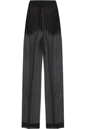 Khaite Femme, Pantalons, Noir, Taille: 34 FR Pantalon en Soie Noir Style Élégant Confortable
