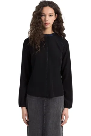 Calvin Klein Femme, Blouses et Chemises, Noir, Taille: 36 FR Blouse