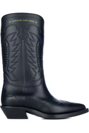 Dior Femme, Chaussures, Noir, Taille: 37 EU Bottes hautes en caoutchouc à enfiler