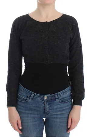 ERMANNO SCERVINO Femme, Pulls, Gris, Taille: 38 FR Pull Cropped