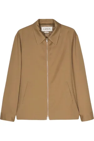 Lanvin Homme, Vestes, Brun, Taille: 2XL Blouson Tailleur en Laine Marron