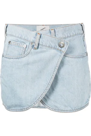COPERNI Femme, Jupes, Bleu, Taille: 40 FR Jupe portefeuille asymétrique