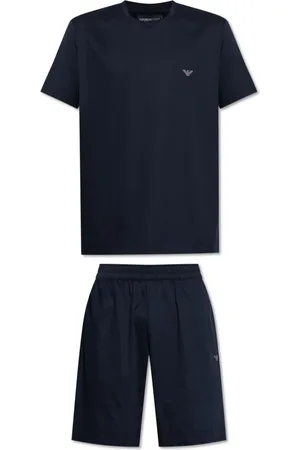 Emporio Armani Homme, Vêtements de nuit et de détente, Bleu, Taille: S Pyjama deux pièces