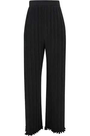 Lanvin Femme, Pantalons, Noir, Taille: 38 FR Pantalon Large
