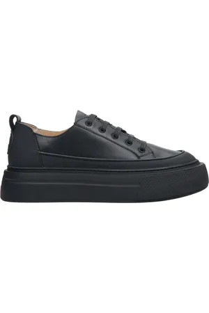 Estro Femme, Chaussures, Noir, Taille: 37 EU Baskets Basses en Cuir Noir