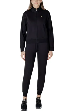 EA7 Femme, Sport, Noir, Taille: 38 FR Survêtement Core Lady en coton stretch
