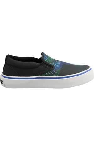 MARCELO BURLON Homme, Chaussures, Gris, Taille: 44 EU Baskets à imprimé ailes