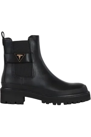 Guess Femme, Chaussures, Noir, Taille: 36 EU Bottes Bensly à semelle cloutée avec logo