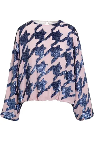 DRIES VAN NOTEN Femme, Blouses et Chemises, Rose, Taille: 38 FR Blouse en Soie Rose à Sequins