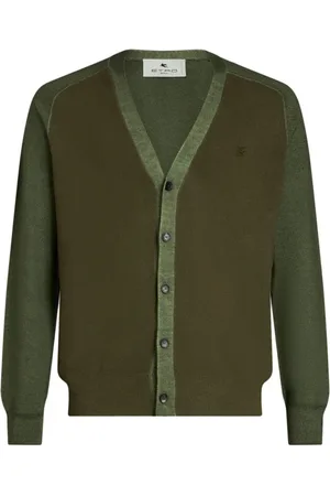 Etro Homme, Pulls, Vert, Taille: L Cardigan en laine