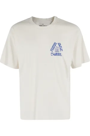 Edwin Homme, Tops, Blanc, Taille: S T-shirt EMC Profitez en crème