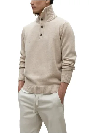 ECOALF Homme, Pulls, , Taille: S Col Roulé Classique en Jersey de Coton
