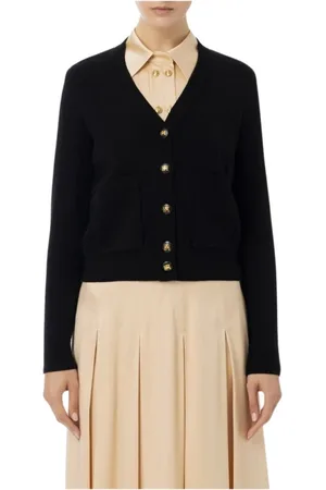 Elisabetta Franchi Femme, Pulls, Noir, Taille: 42 FR Cardigan