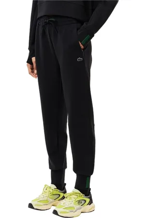 Lacoste Femme, Pantalons, Noir, Taille: 42 FR Pantalon de survêtement Noir Logo