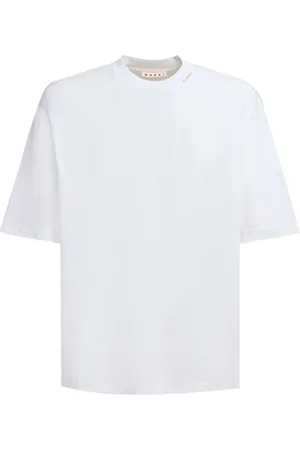 Marni Homme, Tops, Blanc, Taille: M T-shirt ras du cou