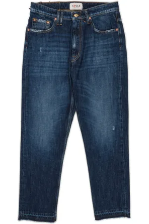 Cycle Homme, Jeans, Bleu, Taille: W35 Jean Carotte Chanceux Denim Foncé