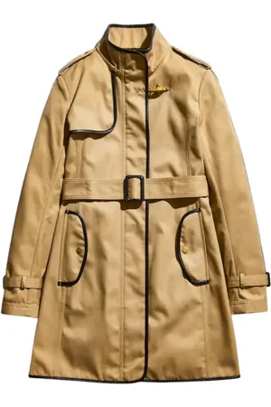 FAY Femme, Manteaux, Brun, Taille: 42 FR Trench-coat hydrofuge avec ceinture