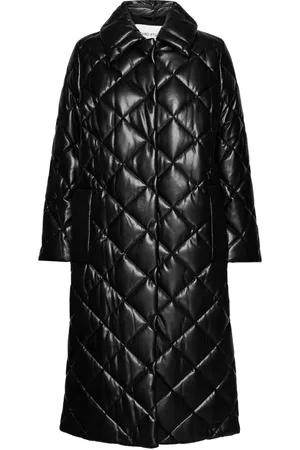 Stand Studio Femme, Manteaux, Noir, Taille: 42 FR Manteau d`hiver matelassé