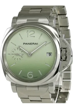 PANERAI Femme, Pre-owned, Vert, Taille: ONE Size Pre-owned Acier inoxydable montres