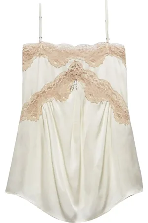 ANIYE BY Femme, Tops, Blanc, Taille: 36 FR Haut en Dentelle Romantique pour Femmes