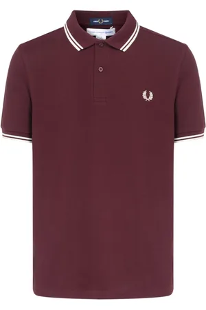 Comme des Garçons Homme, Tops, Rouge, Taille: M T-shirt en maille bordeaux